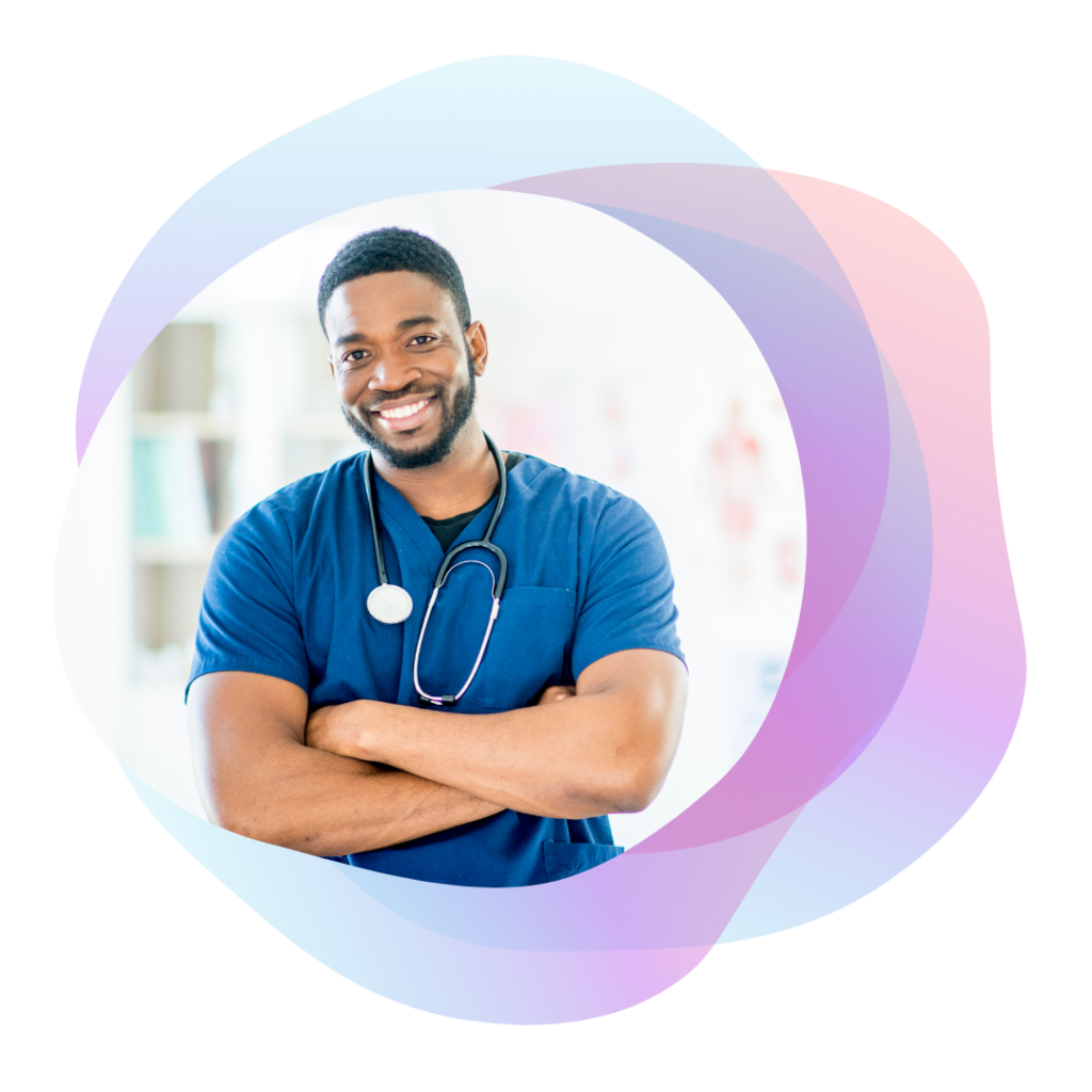 Happy Young African-American Male Doctor